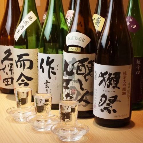 豊富な日本酒