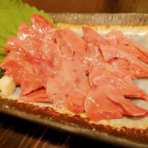 Chicken liver sashimi is recommended♪