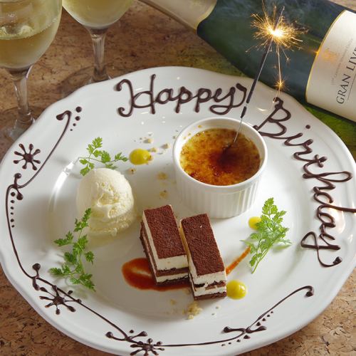 Birthdays and anniversaries !! Plate ♪