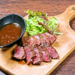 Grilled beef skirt steak