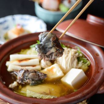 [Soft-shelled turtle hotpot course] 7,700 yen (tax included)