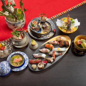 [Sushi Kaiseki] A luxurious course that combines nigiri sushi and kaiseki cuisine / 6,600 yen (tax included)