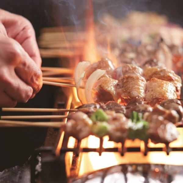 八剣伝人気の『炭火焼き鳥』