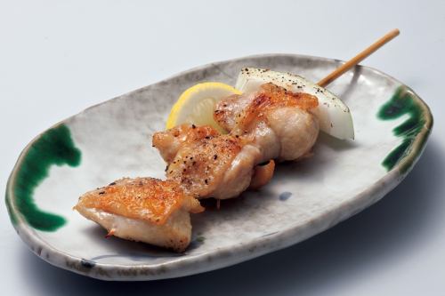 こだわりの鶏串は絶品◎