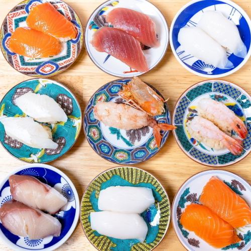 使用从市场直送的鲜鱼制作的寿司