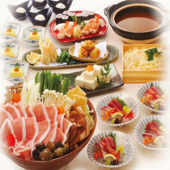 山海味噌鍋套餐☆5,000日圓☆【花】無限暢飲6,800日圓⇒6,500日圓(含稅)