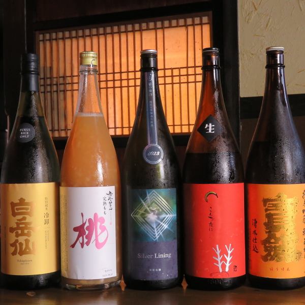 【種類がとにかく豊富】和食にぴったりの日本酒や焼酎も、種類豊富でいろいろ楽しめます♪