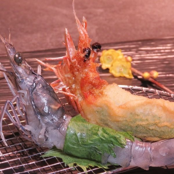 天使虾绿紫苏卷