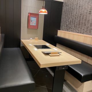 A comfortable seat for dining with friends.