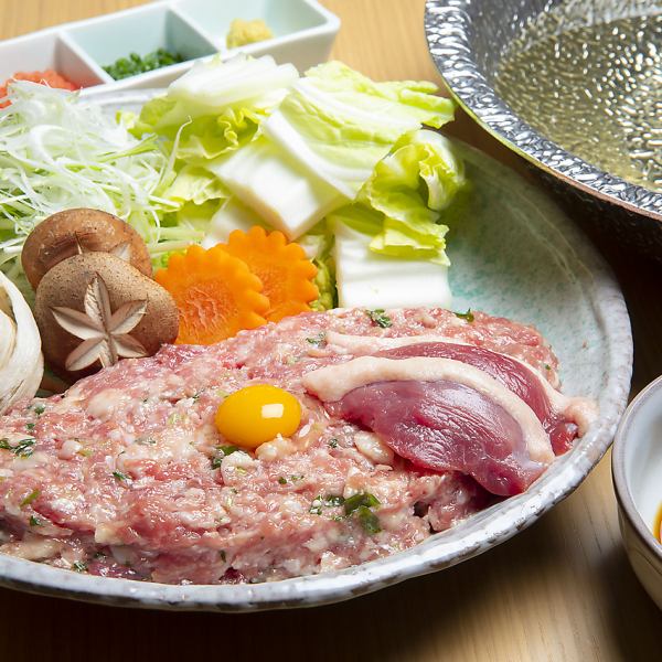 Duck Tsukune Hot Pot ~Gibier Hot Pot with Fresh Domestic Duck Meat~