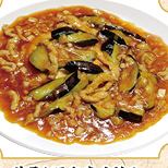 Spicy stir-fried eggplant and pork