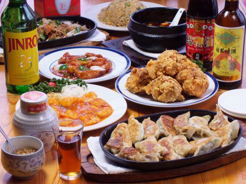 2H all-you-can-eat and drink course! From 160 popular dishes and over 40 types of drinks