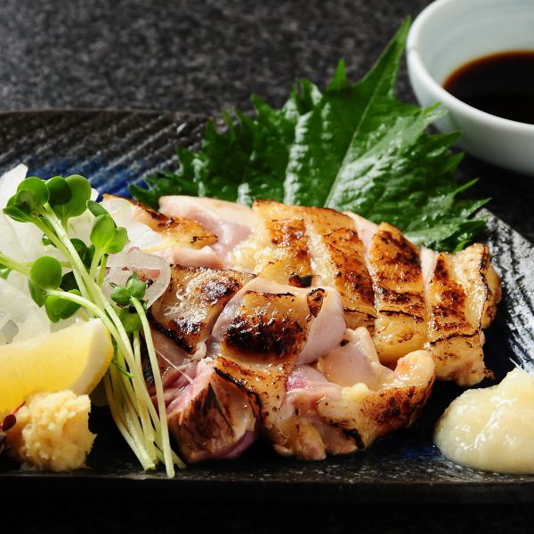 鳥元人気NO.1メニュー【コーチンもも炙り焼き】