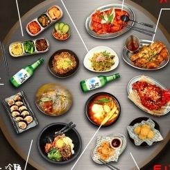 创意韩国街头美食