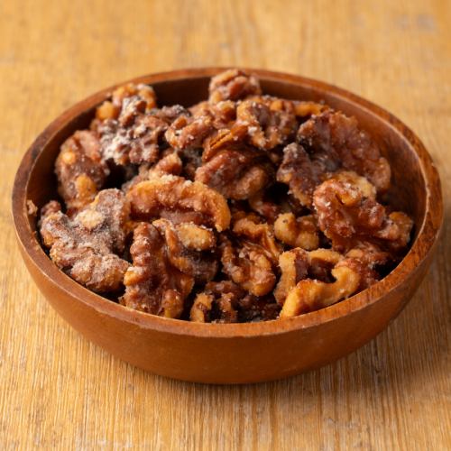 Fried walnuts with truffle salt