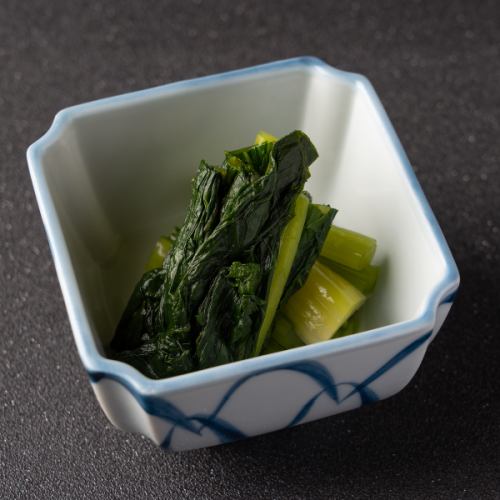 野沢菜の漬物