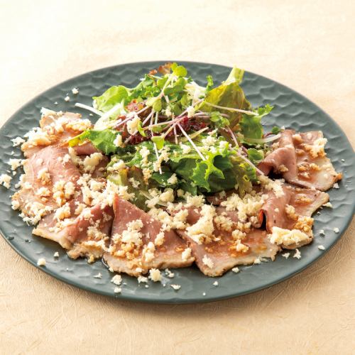 Roast beef and mountain wasabi carpaccio