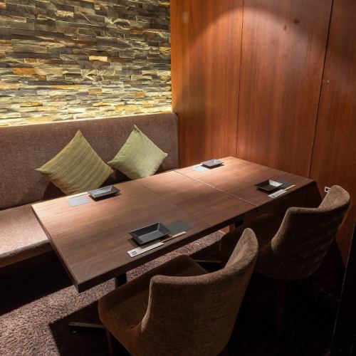 Private rooms with a focus on atmosphere