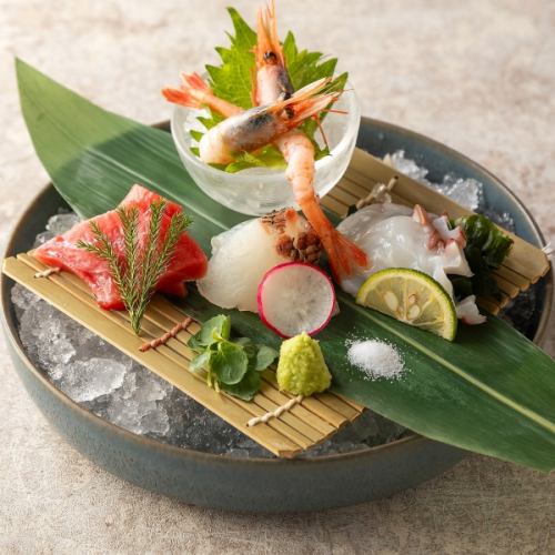 本鮪入り　お造り4種盛り合わせ　