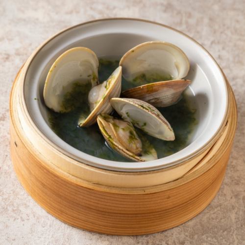 ホンビノス貝の酒蒸し　3個