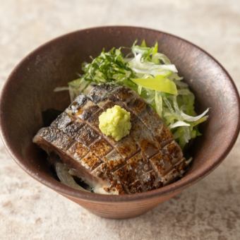 薬味と食べるおつまみ炙り〆鯖