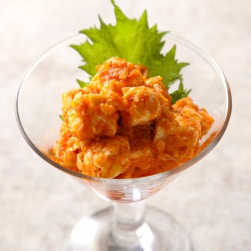 北海道クリームチーズのラー油和え