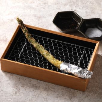 アスパラ1本揚げ