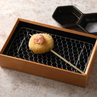 蟹身のせ蟹クリームコロッケ