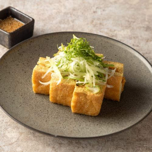 栃尾揚げねぎ納豆焼き