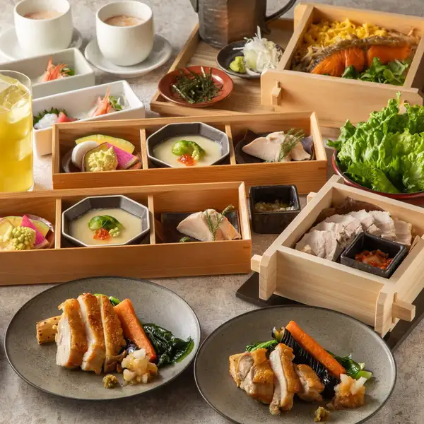 Early Bird/Late Bird Discount Course: 20% OFF!! [Steamed Kaiseki Course] 7 dishes, 2 hours all-you-can-drink included: ¥5830 ⇒ ¥4664 (tax included)