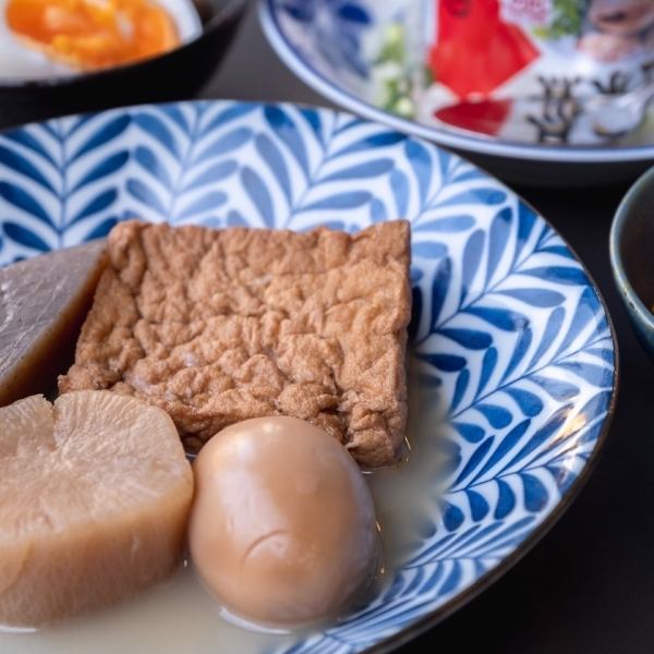[Very popular] Easy-to-drink oden and a variety of dishes that go well with alcohol