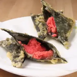 明太もちチーズ天