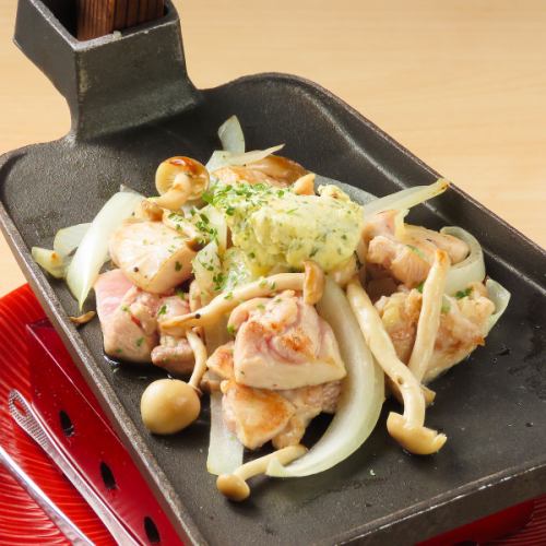 鶏モモ肉のガーリックバター焼き