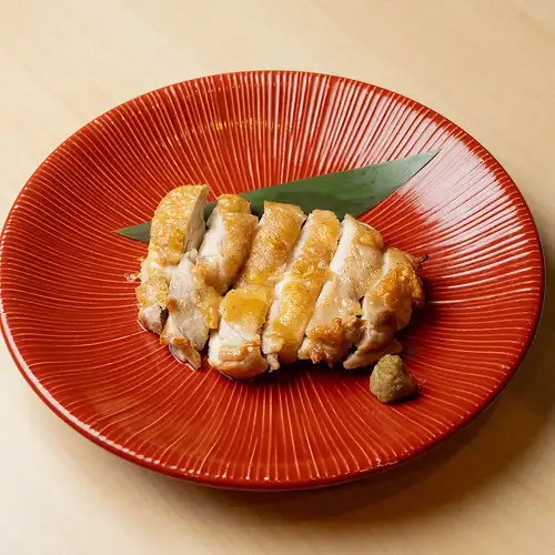 Salt-grilled chicken thigh with yuzu pepper paste
