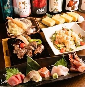 Seasonal dishes and sake that change with the seasons