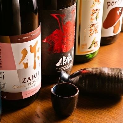 We have a wide variety of sake and shochu ♪ Please try them with the rice cooked in the kiln!