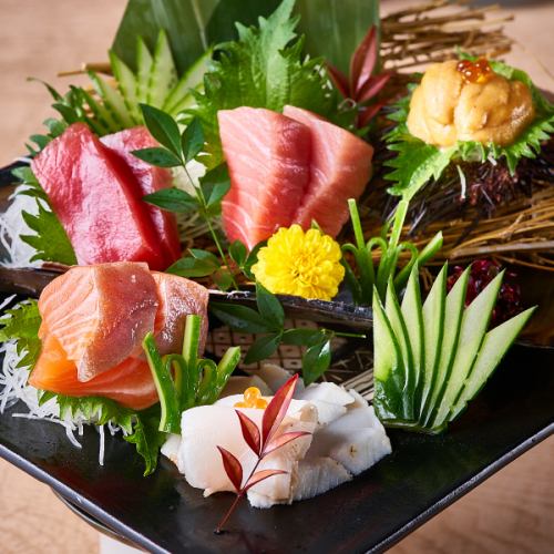 5 kinds of sashimi platter