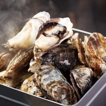 蒸牡蛎套餐 5种生鱼片和新鲜牡蛎的3小时无限畅饮套餐6,500日元！