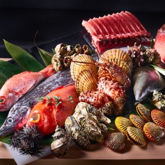 [Recommended for parties] Freshly delivered from the source! 10 dishes including three kinds of fresh sashimi, 2 hours all-you-can-drink course