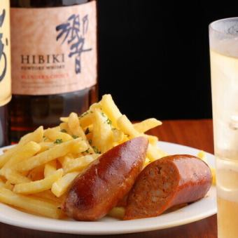 ソーセージ&ポテトフライ
