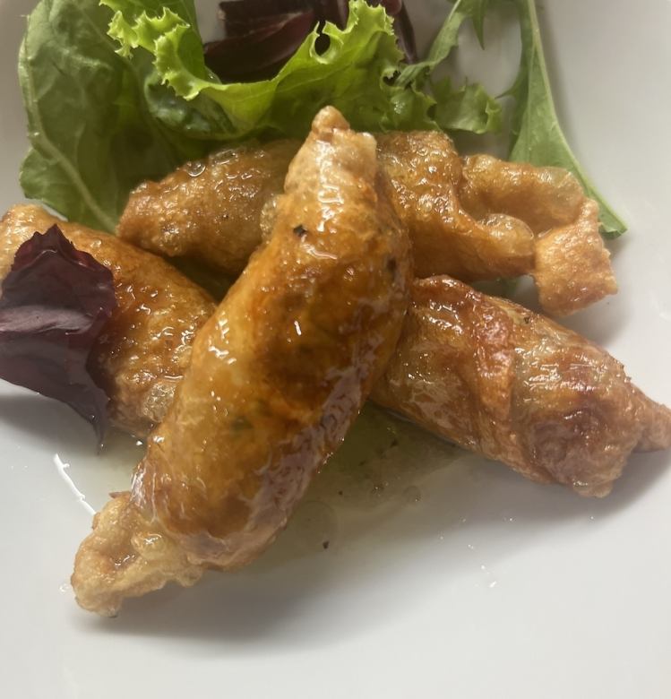 鶏かわぎょうざ イタリアンソース