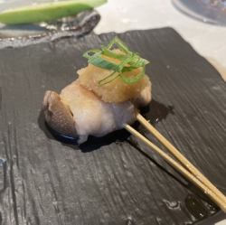 Shimeji mushrooms wrapped in black pork loin