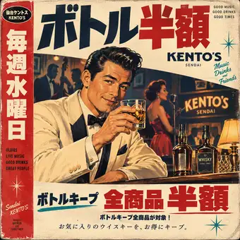 【毎週水曜日開催】ウイスキーボトルキープ半額