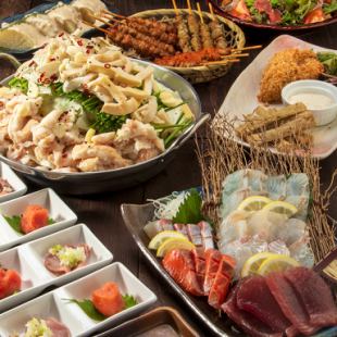 【大満足♪】贅沢な鍋有りコース全10品飲放題付 6050円!!