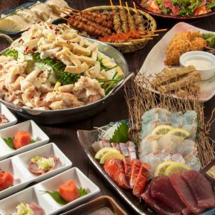 【大満足♪】贅沢な鍋有りコース全10品飲放題付 6050円!!