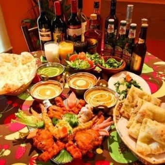 ★Highly recommended year-end party★ [3.0 hours all-you-can-eat and drink] Sita All (100 dishes) course