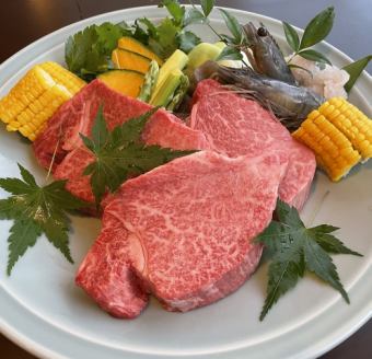 和牛ヒレ肉のオイル焼き120g ※テーブル席のみご予約可