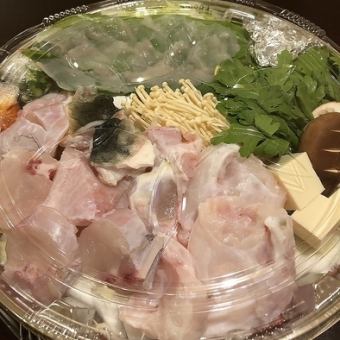 [Takeout] Tiger pufferfish hotpot set (1 serving) 6,945 yen [Please select takeout when selecting your seat]