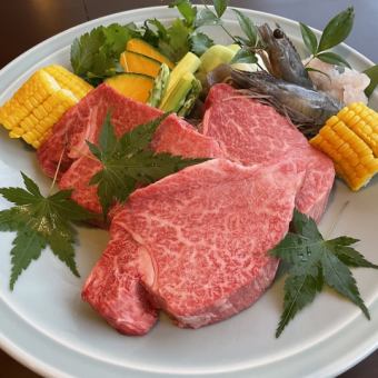 佐賀牛ヒレ肉シャトーブリアンのオイル焼き120g※テーブル席のみ可