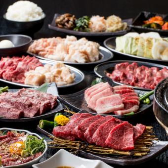 【生日·慶典用】請享用精心挑選的肉類，共10道菜，「優秀」的宴會套餐。